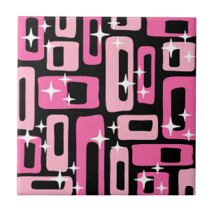 Mid Century Modern Abstract Pattern Tile