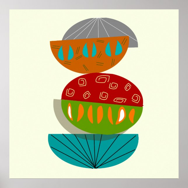 Mid-Century Modern Abstract Poster #54 (Front)