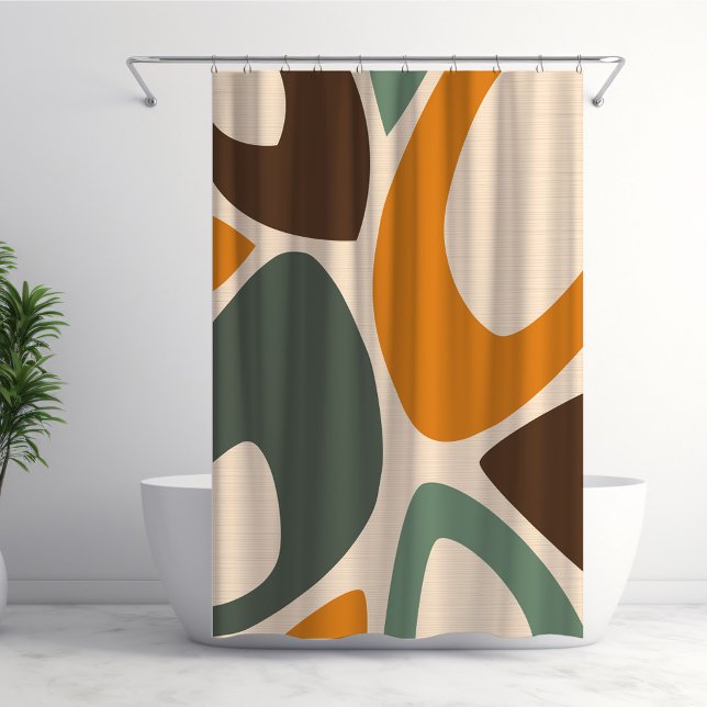 Mid Century Modern Abstract Shapes 2 Green, Orange (Creator Uploaded)