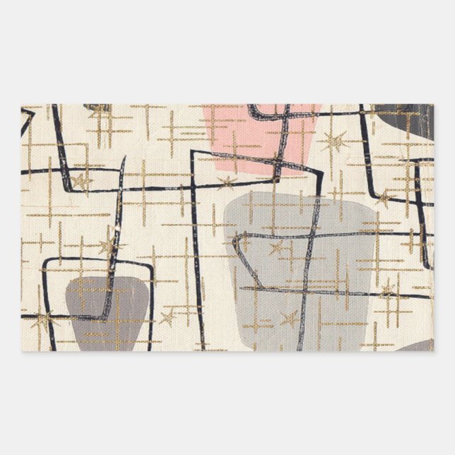 Mid Century Modern Abstract Stickers (Front)