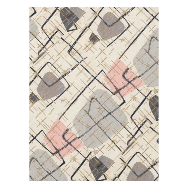 Mid Century Modern Abstract Tablecloth (Front)