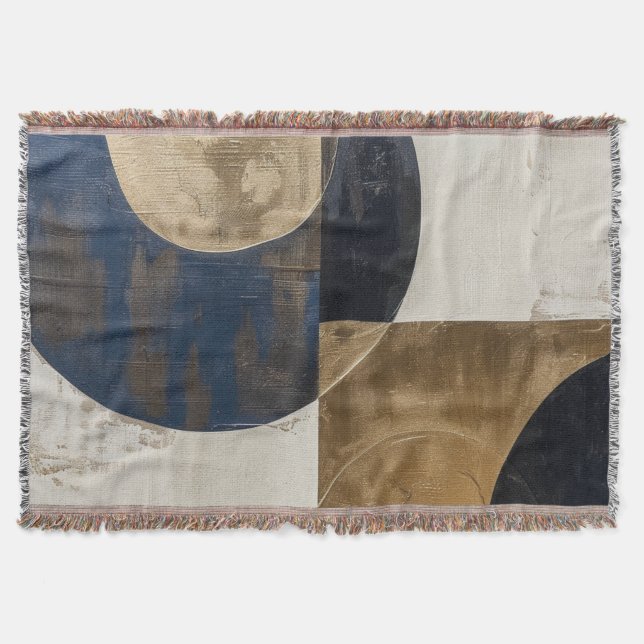 Mid Century Modern Abstract  Throw Blanket (Front)