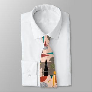Mid-Century Modern Abstract Tie