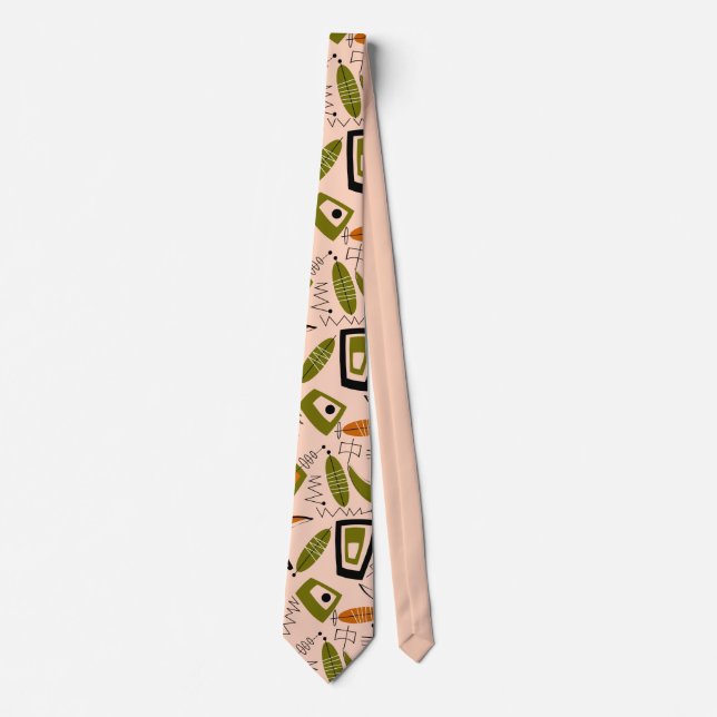 Mid-Century Modern Abstract Tie for Men (Front)
