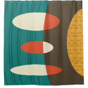 Mid Century Modern Abstract Vinyl Colourful