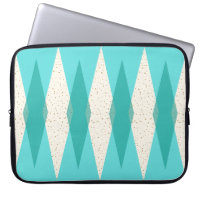 Mid Century Modern Argyle Laptop Sleeve