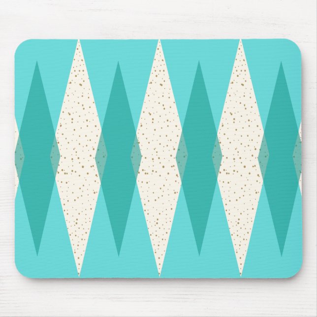 Mid Century Modern Argyle Mousepad (Front)