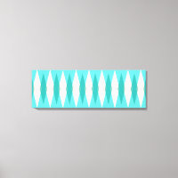 Mid Century Modern Argyle Stretched Canvas