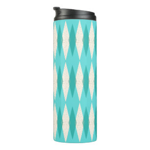 Mid Century Modern Argyle Thermal Tumbler