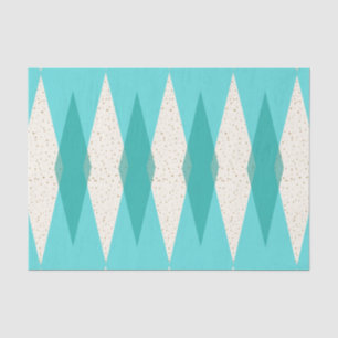 Mid Century Modern Argyle Tissue Paper