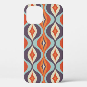 Mid-century modern art background. Abstract geomet iPhone 12 Case