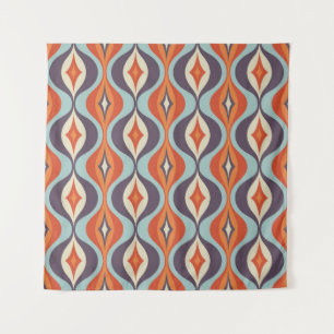 Mid-century modern art background. Abstract geomet Tapestry