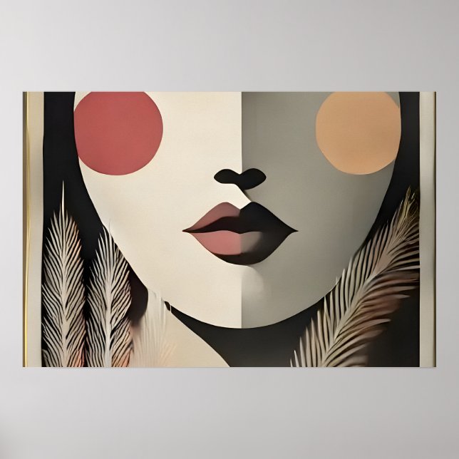 Mid Century Modern Art Meditation Poster (Front)