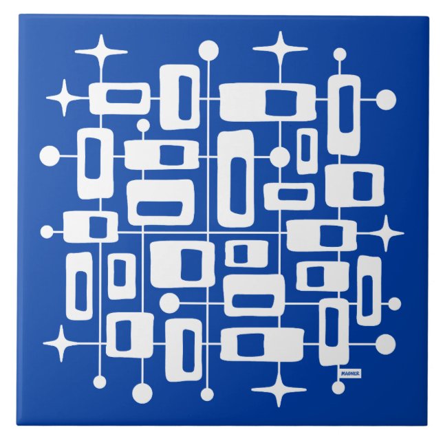 Mid Century Modern Atomic Abstract Tile (Front)