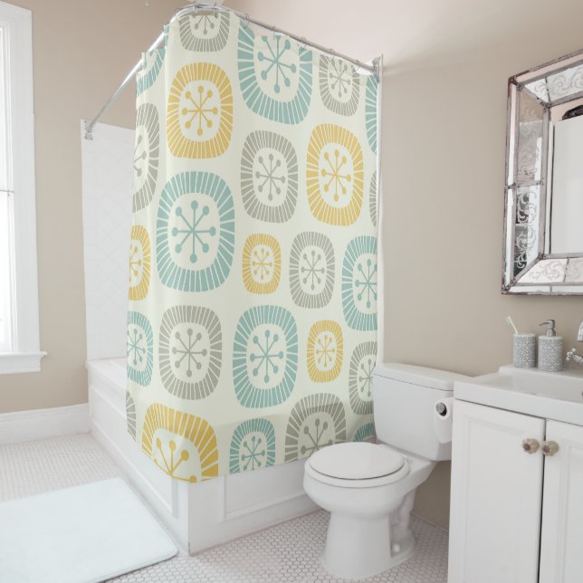 Mid Century Modern Atomic Age Abstract Pattern (In Situ)