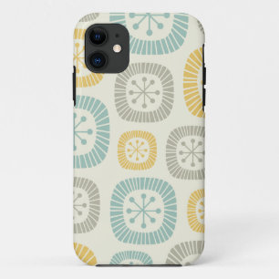 Mid Century Modern Atomic Age Abstract Pattern iPhone 11 Case
