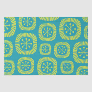 Mid Century Modern Atomic Age Abstract Pattern Tissue Paper