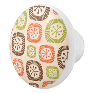 Mid Century Modern Atomic Age Ceramic Knob