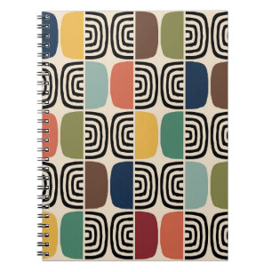 Mid Century Modern Atomic Age Notebook