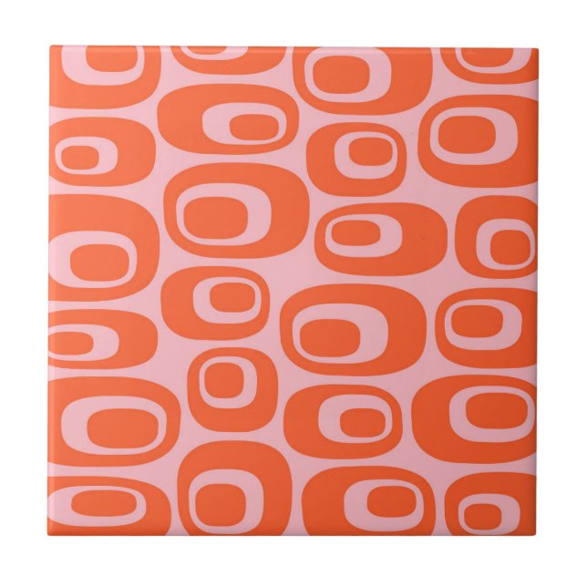 Mid Century Modern Atomic Bubble Pattern Tile (Front)
