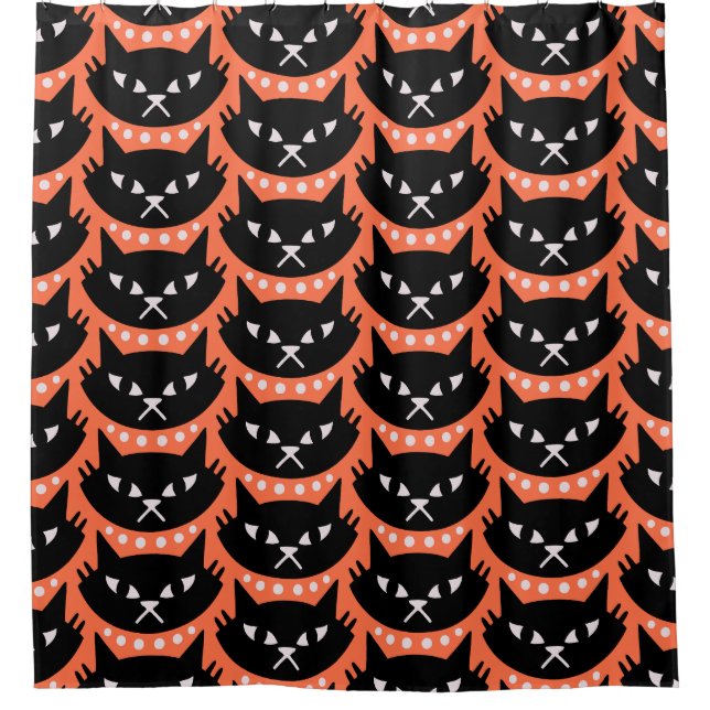 Mid Century Modern Atomic Cat Pattern (Front)