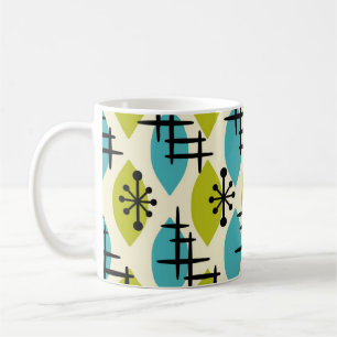 Mid Century Modern Atomic Drops Pattern Coffee Mug