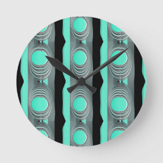 Mid Century Modern Atomic Era Psychedelic Trippy  Round Clock
