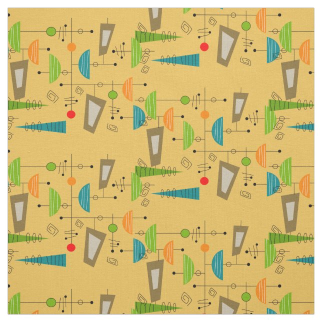 Mid-Century Modern Atomic Inspired Fabric 29 (Swatch)