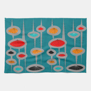 Mid-Century Modern Atomic Kitchen Towel