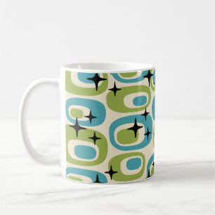 Mid Century Modern Atomic Pattern Coffee Mug