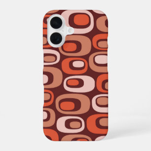 Mid Century Modern Atomic Pattern iPhone 16 Case