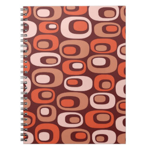 Mid Century Modern Atomic Pattern Notebook