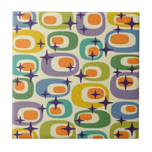Mid Century Modern Atomic Pattern Tile