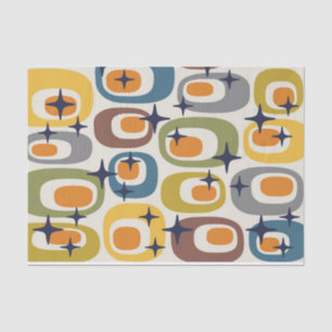 Mid Century Modern Atomic Pattern Tissue Paper