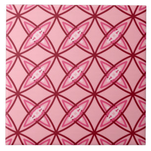 Mid Century Modern Atomic Print - Ballet Pink Tile