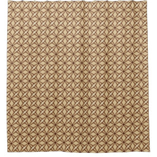 Mid Century Modern Atomic Print - Camel Tan