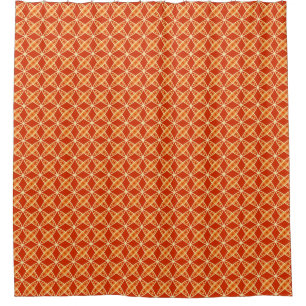 Mid Century Modern Atomic Print - Mandarin Orange