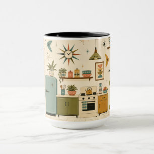 Mid Century Modern Atomic Retro kitchen Mug