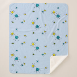 Mid-Century Modern Atomic Sherpa Blanket