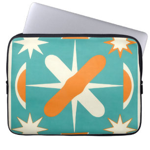 Mid Century Modern Atomic Starburst Laptop Sleeve
