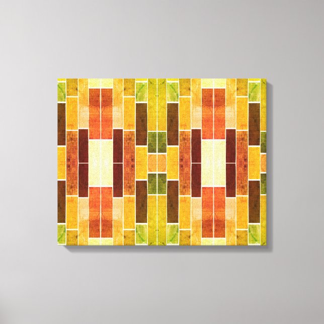 Mid Century Modern Autumn Craftsman Canvas Print (Front)