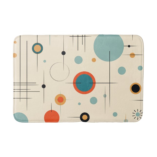 Mid Century Modern Bath Mat (Front)