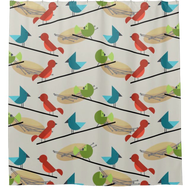 Mid Century Modern Birds (Front)