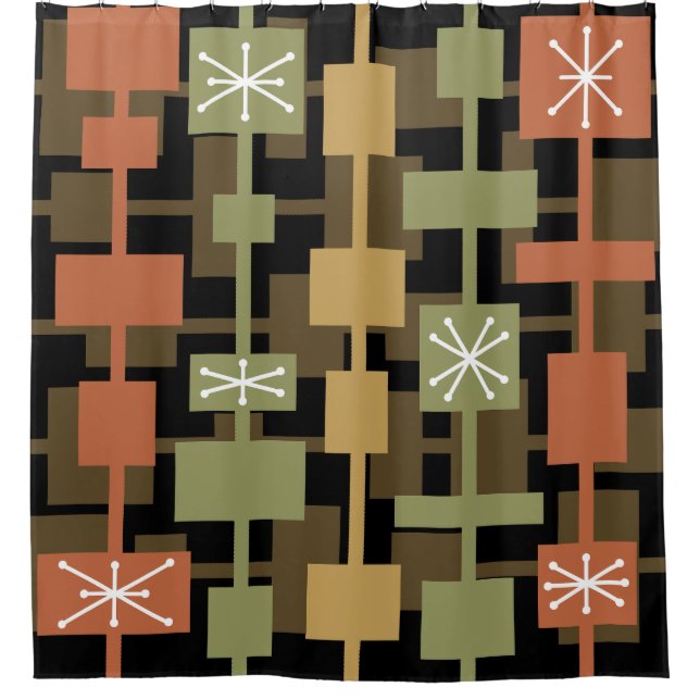 Mid Century Modern Black Multicolored (Front)