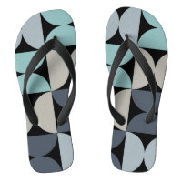Mid-Century Modern blue green and grey  