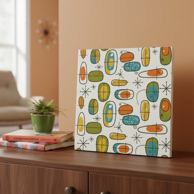 Mid-Century Modern Boomerang Pattern #9 ID1224 Tile (Creator Uploaded)