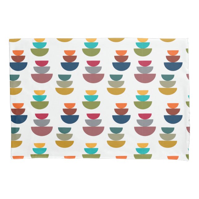 Mid-Century Modern Bright Minimalism  Pillowcase (Front)