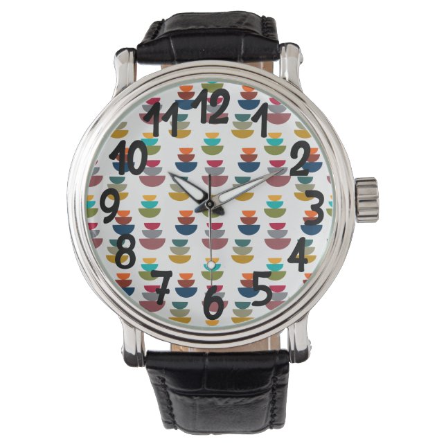 Mid-Century Modern Bright Minimalism Watch (Front)