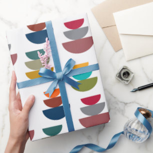 Mid-Century Modern Bright Minimalism Wrapping Paper