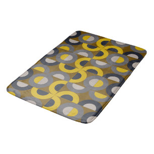 Mid-Century Modern Bronze Mustard Thunder Bath Mat